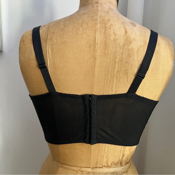 Dolce & Gabbana Dark Gray Pinstripe Cropped Bustier corset bra top IT42 | US 6 M - Picture 6 of 16